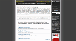 Desktop Screenshot of bookofmormontours.com