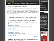 Tablet Screenshot of bookofmormontours.com